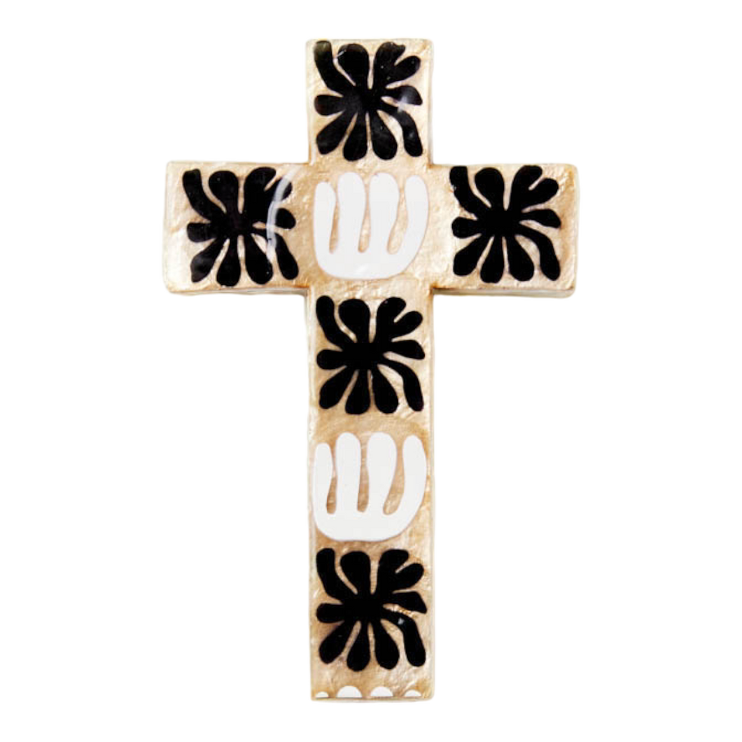 Block Print Black Cross