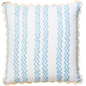 Double Waves Powder Blue 60cm Cushion