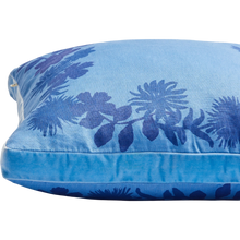 Load image into Gallery viewer, Flora Blue 50cm Cushion
