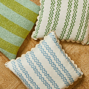 Double Waves Powder Blue 60cm Cushion