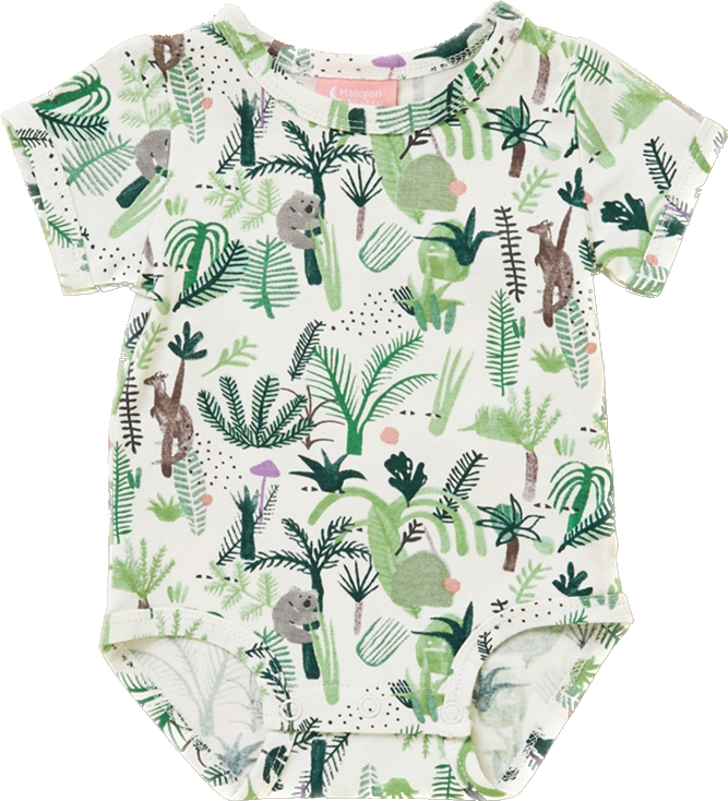 Fern Gully Short Sleeve Bodysuit