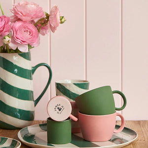 Cabana Stripe Jug Green