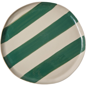 Cabana Stripe Platter Green