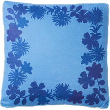 Load image into Gallery viewer, Flora Blue 50cm Cushion
