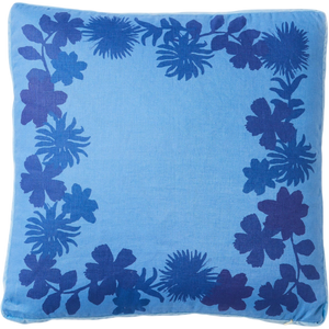 Flora Blue 50cm Cushion