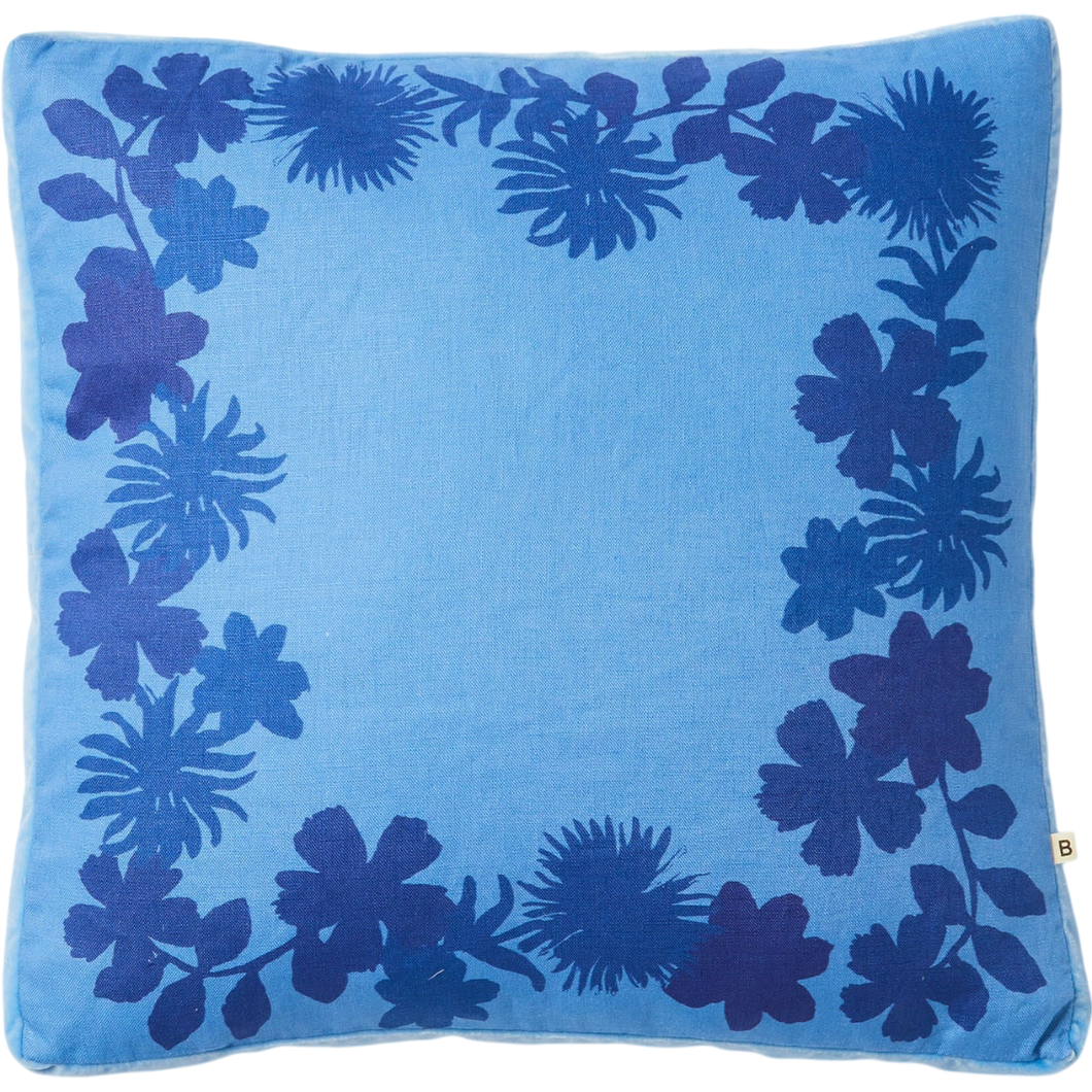 Flora Blue 50cm Cushion