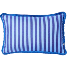 Load image into Gallery viewer, Thin Stripe Blue 60x40cm Cushion
