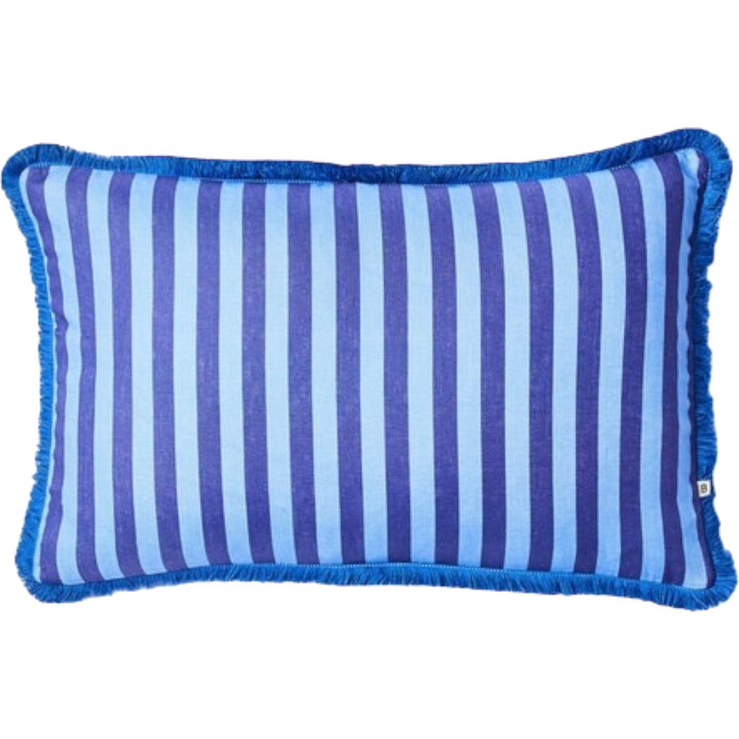 Thin Stripe Blue 60x40cm Cushion