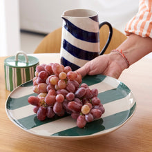 Load image into Gallery viewer, Cabana Stripe Platter Green
