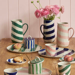 Cabana Stripe Jug Pink