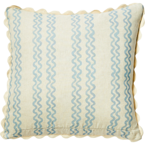 Double Waves Powder Blue 60cm Cushion