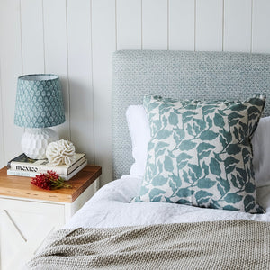 Flores Celadon Cushion