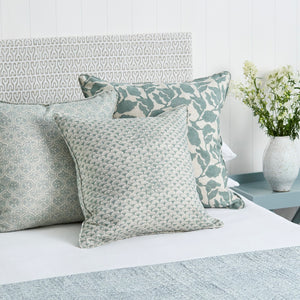 Flores Celadon Cushion