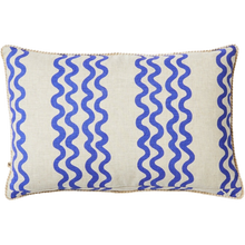 Load image into Gallery viewer, Double Waves Yves Klein Blue 60x40cm Cushion
