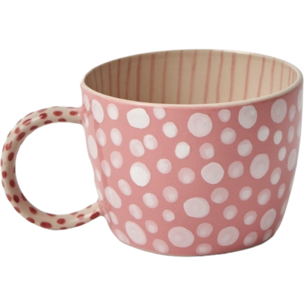 Chino Mug Pink Dot