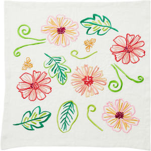 Tendril Multi Embroidered Napkins (set of 4)