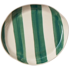 Load image into Gallery viewer, Cabana Stripe Plate Green
