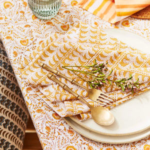 Luxor Saffron Cotton Napkins