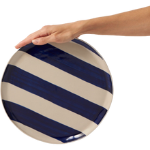 Load image into Gallery viewer, Cabana Stripe Platter Blue
