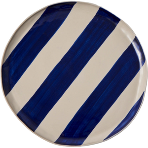 Cabana Stripe Platter Blue