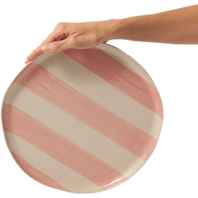 Load image into Gallery viewer, Cabana Stripe Platter Pink
