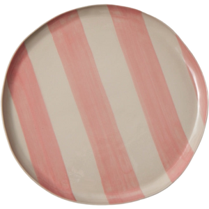 Cabana Stripe Platter Pink