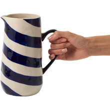 Load image into Gallery viewer, Cabana Stripe Jug Blue
