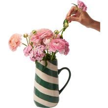 Load image into Gallery viewer, Cabana Stripe Jug Green
