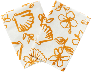 Marina Tan Linen Napkins - Set of 6