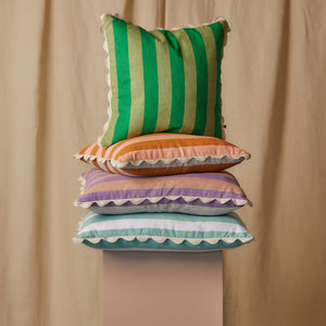 Bold Stripe Green 50cm Cushion