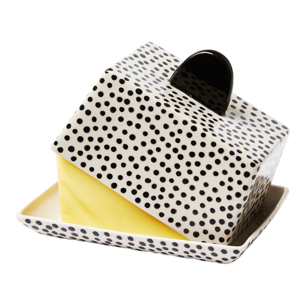 Black Spot Chino Butter Dish