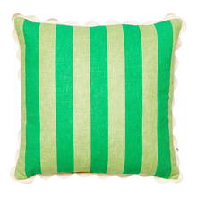 Load image into Gallery viewer, Bold Stripe Green 50cm Cushion
