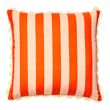 Load image into Gallery viewer, Stripe Red Pink 60cm Cushion
