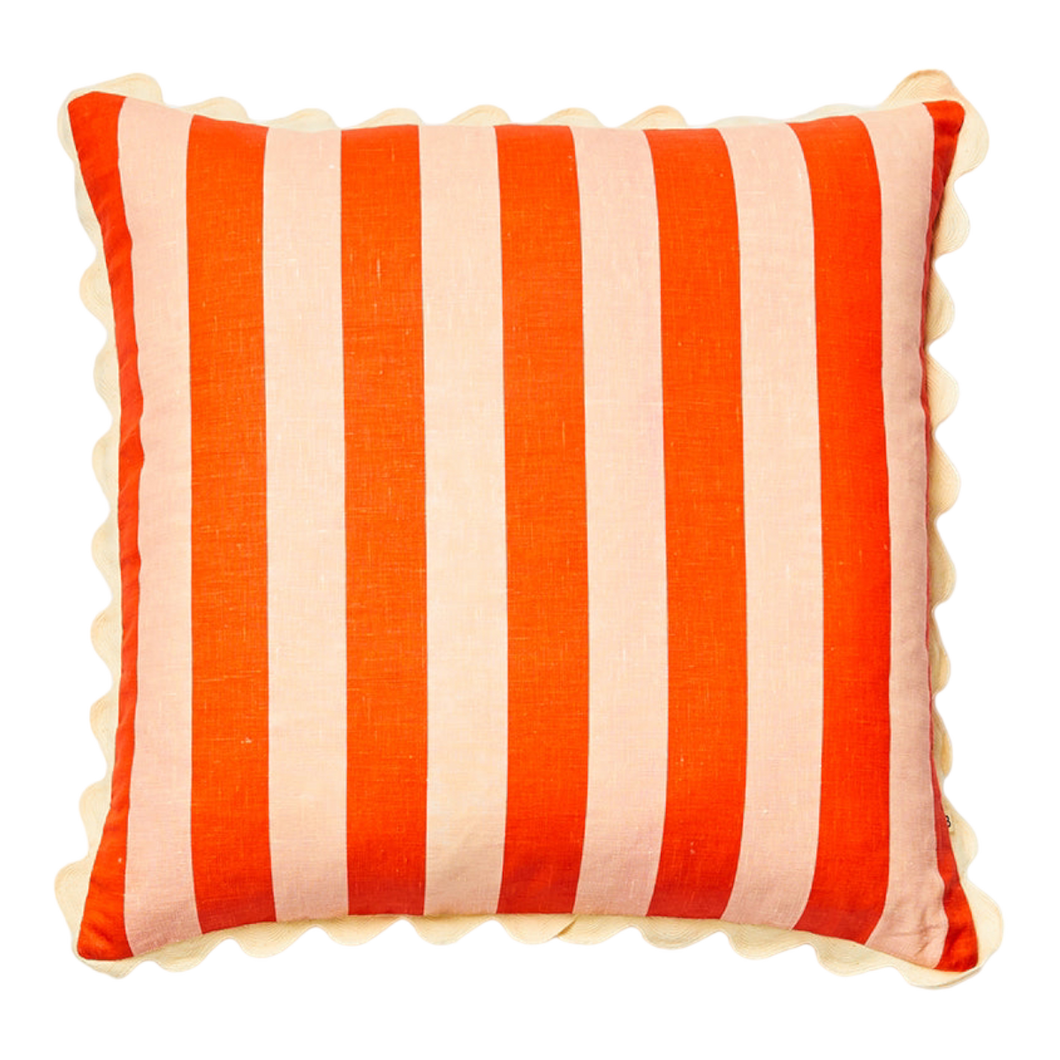 Stripe Red Pink 60cm Cushion