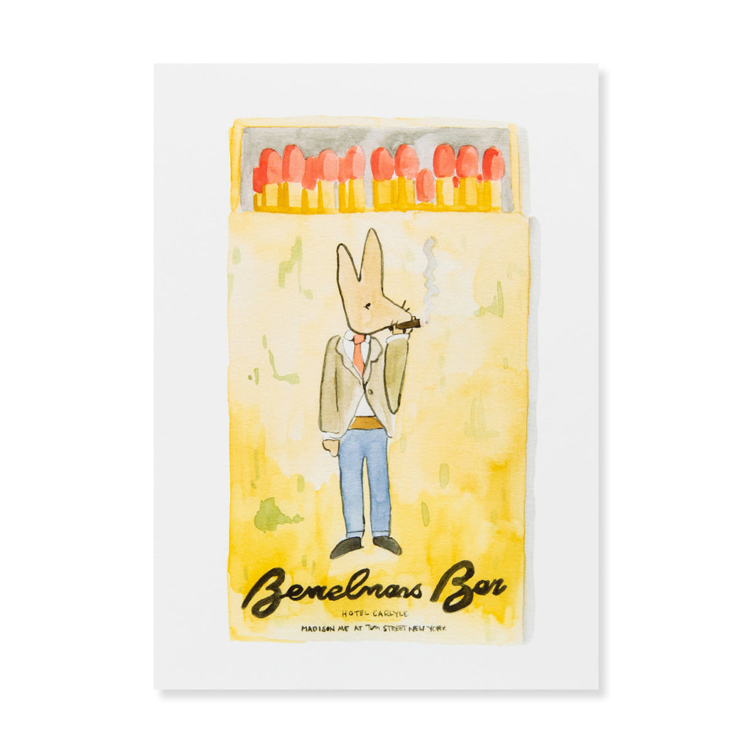 Bemelmans Bar Matchbook - Art Print